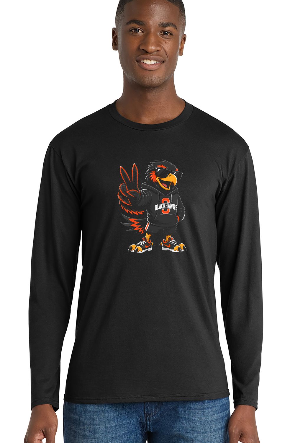 Adult "Cool Hawk" Long Sleeve