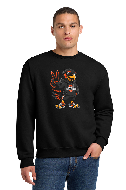 Adult "Cool Hawk" Crewneck
