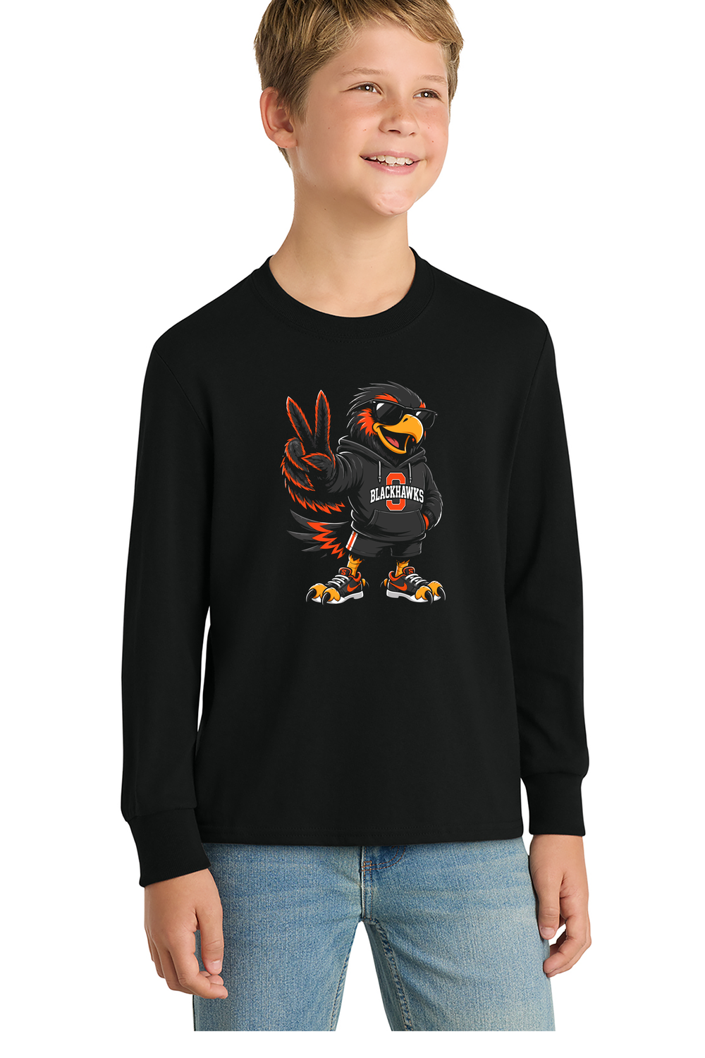 Youth "Cool Hawk" Long Sleeve