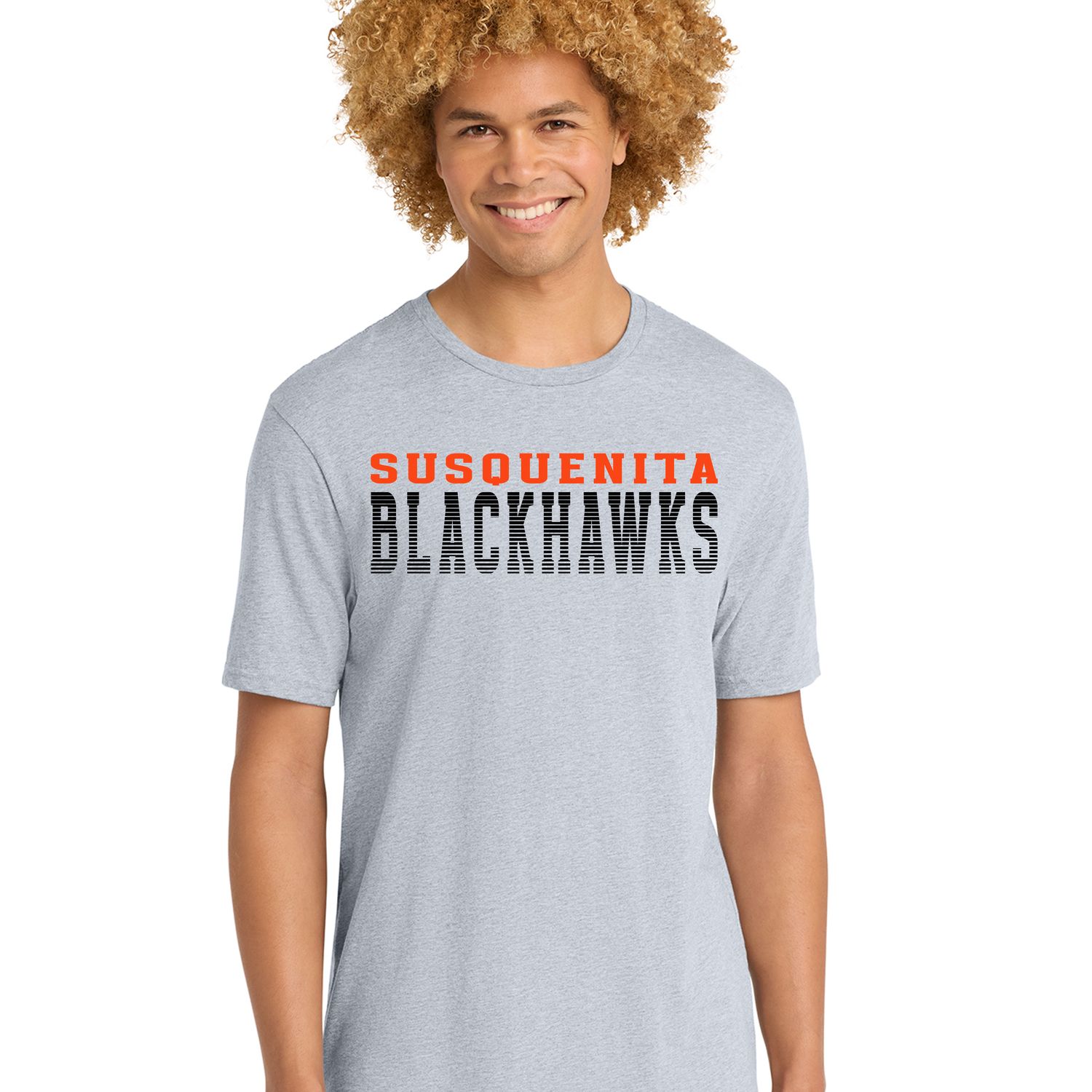 Grey Adult "Blackhawks" T-Shirt