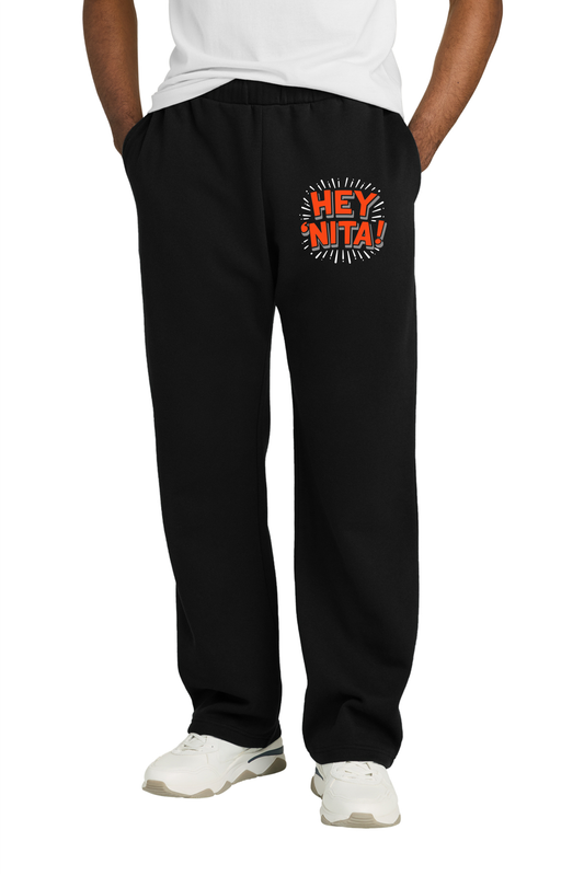 Adult Open Bottom Sweatpants