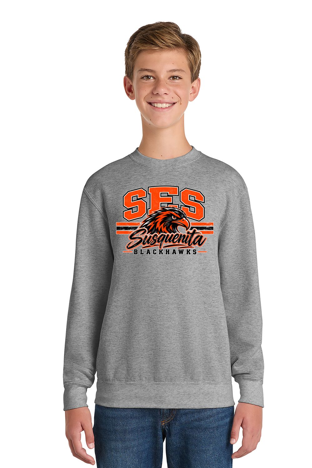 Youth Building Crewneck Sweatshirt