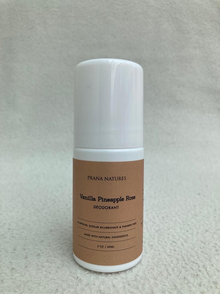 60ml Vanilla Pineapple Rose Roll-on Deodorant