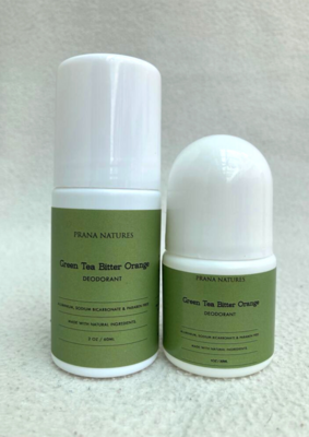 60ml &amp; 30ml Green Tea Bitter Orange Roll-on Deodorant