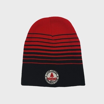 LUFC Striped Beanie