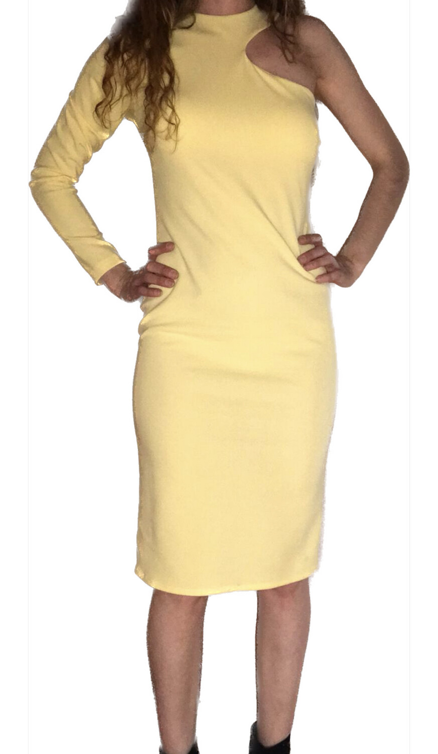 Vestido amarillo talla única