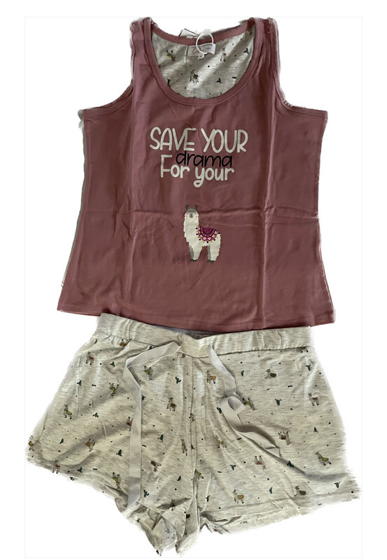 Pijama corto tirantes XL