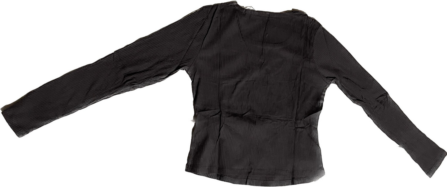 Camiseta básica larga gris oscuro M/L