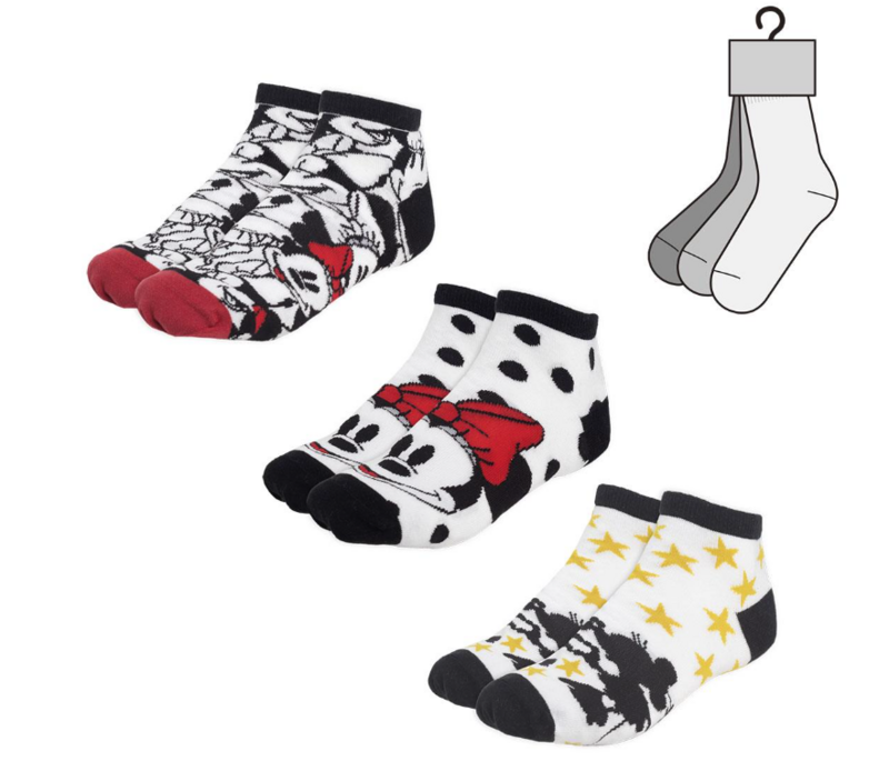 Pack 3 calcetines minnie talla 36-41