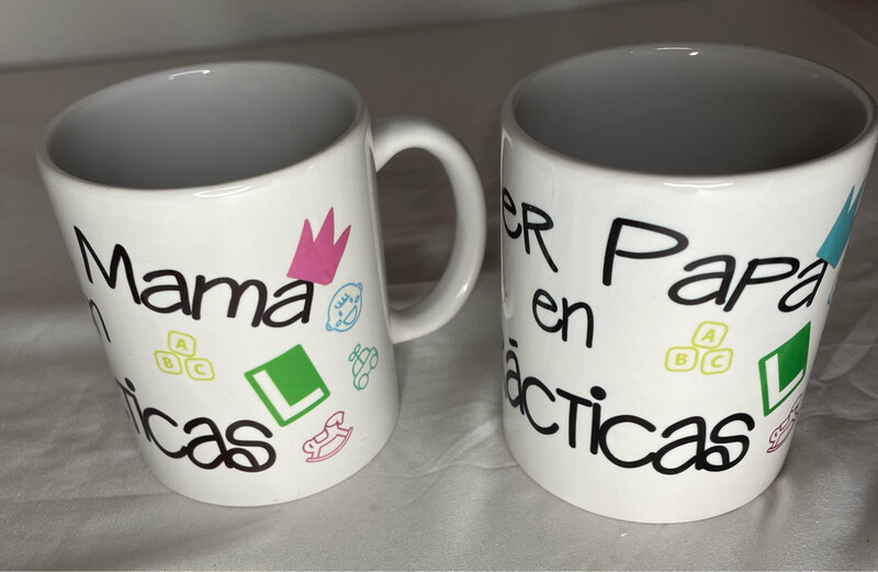 Taza papa en prácticas