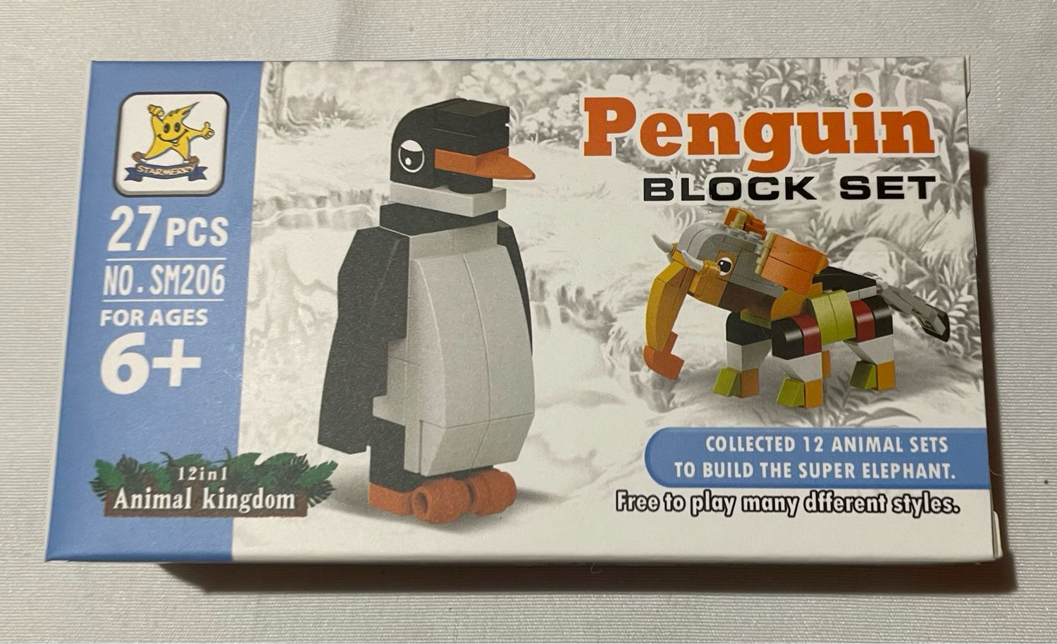Juego de piezas pingüino
