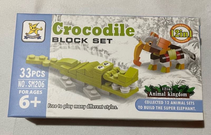 Juego de piezas cocodrilo