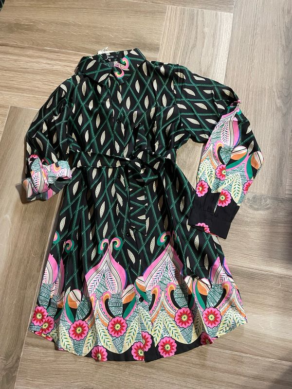 Vestido estampado talla S