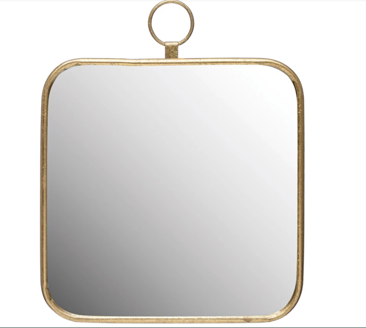 Square Gold Mirror