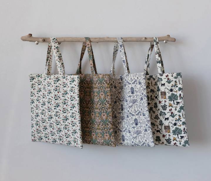 Quilted Cotton Tote