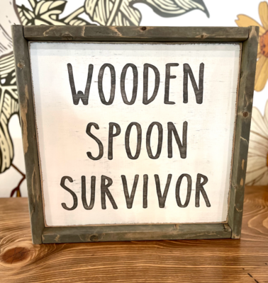 Wooden Spoon Sign