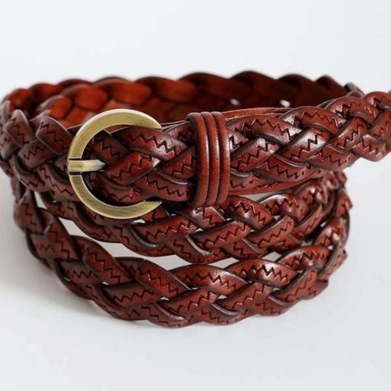 Braided Skinny Belt