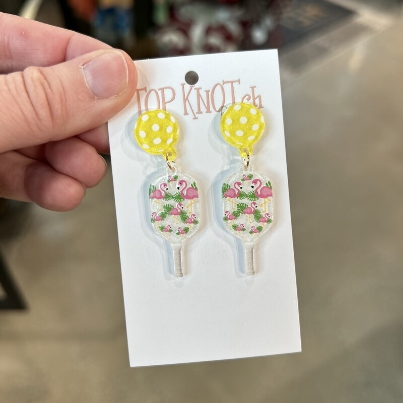 Pickle ball Earrings