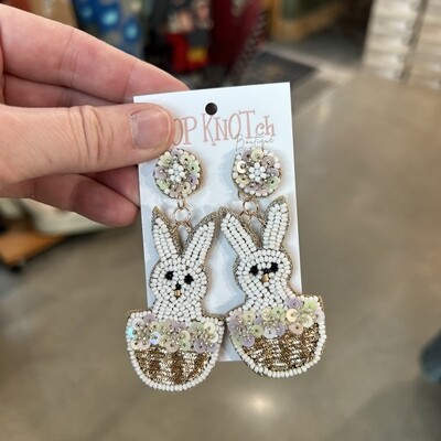 Bunny Basket Earrings
