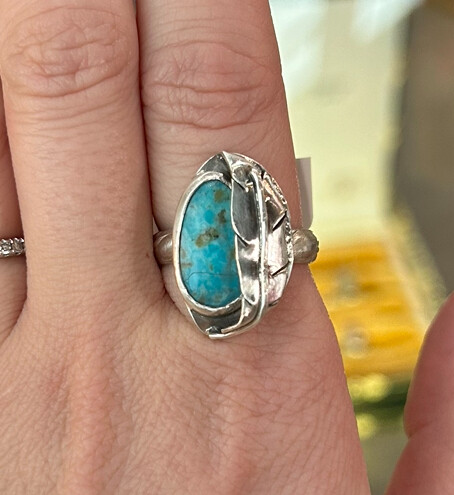 Turquoise Leaf sz. 9