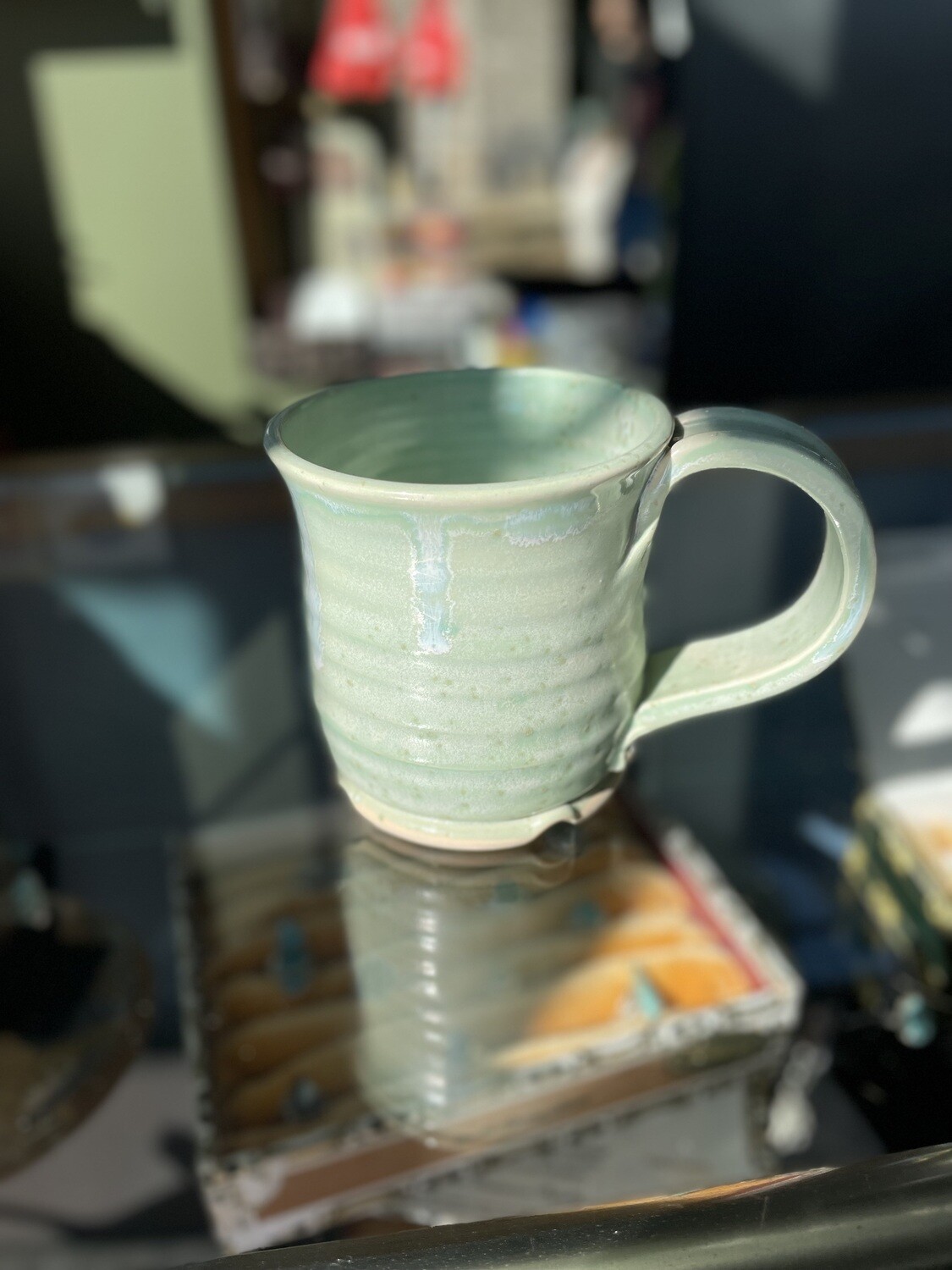 Handmade Teal Mug