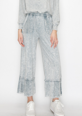 Stone Blue Wide Pant
