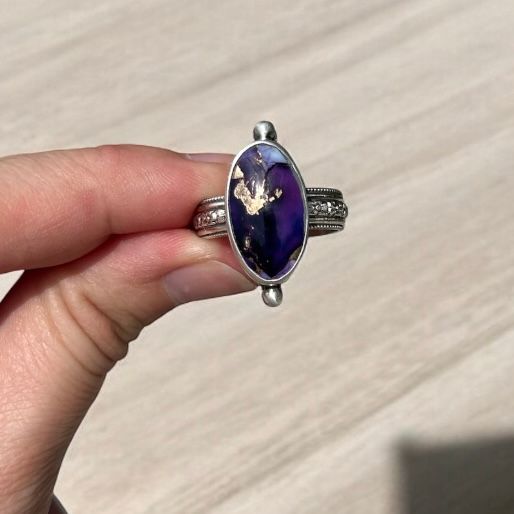Dahlia Violet Ring Size 8