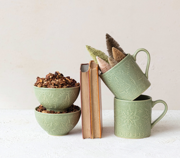 Green Christmas Mug