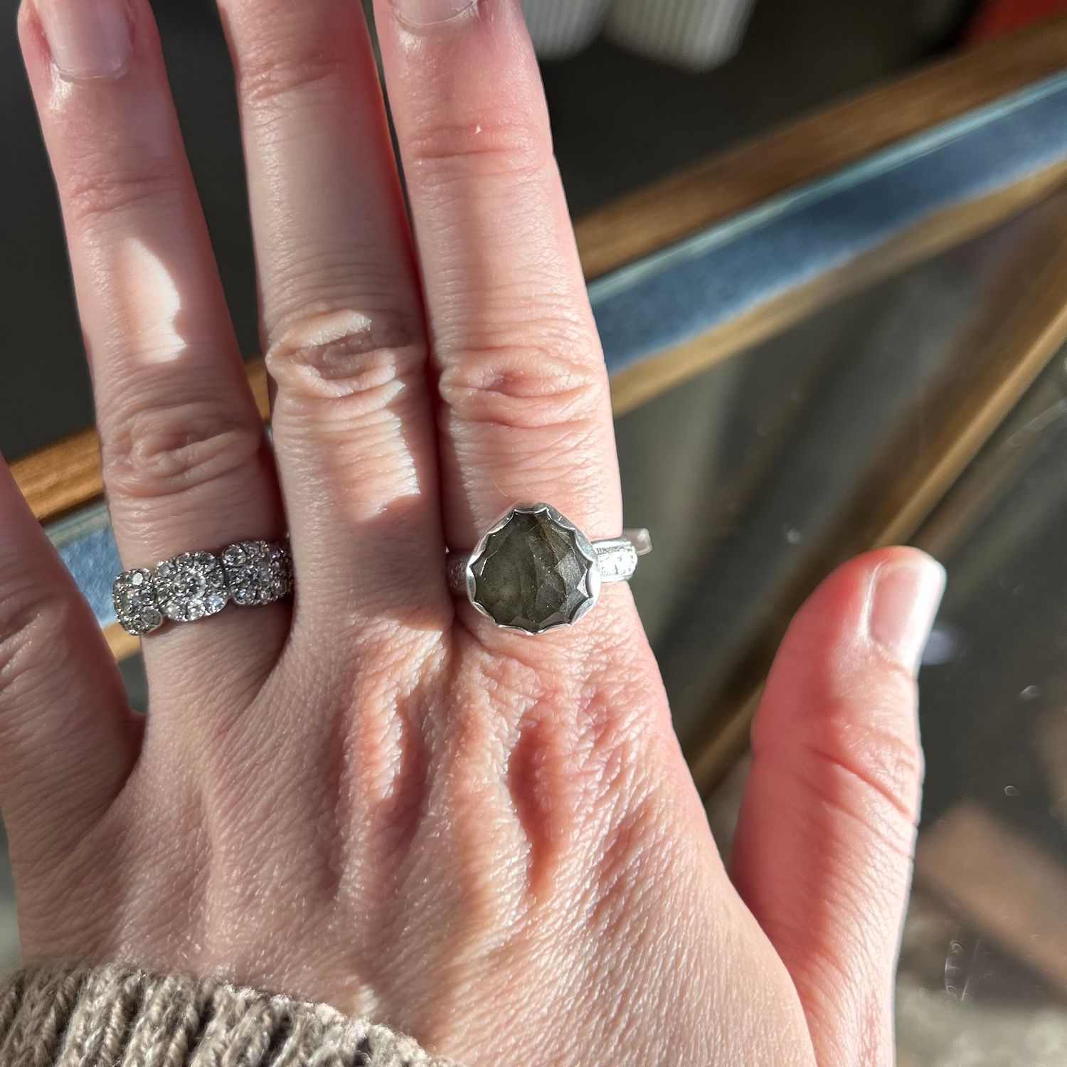 Faceted Labradorite Sz.8