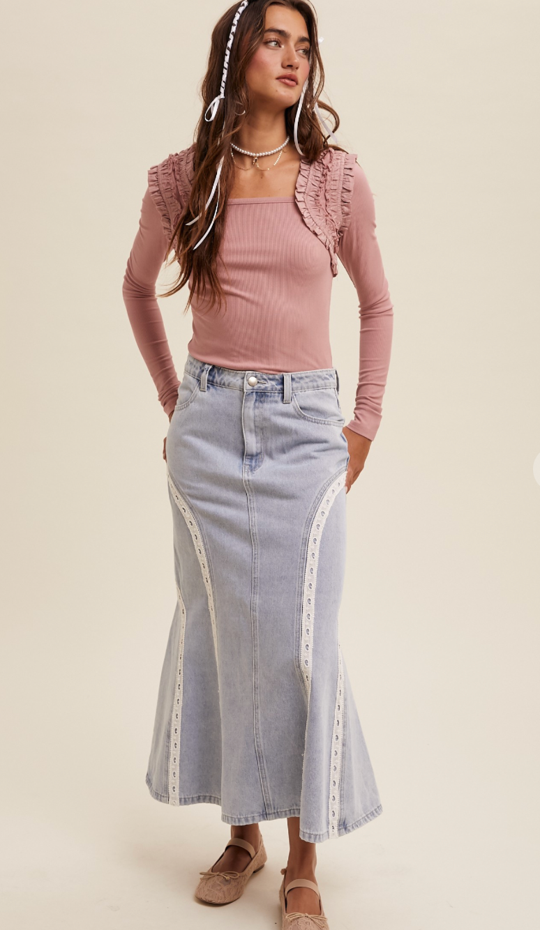 Shoulder Ruffle Top