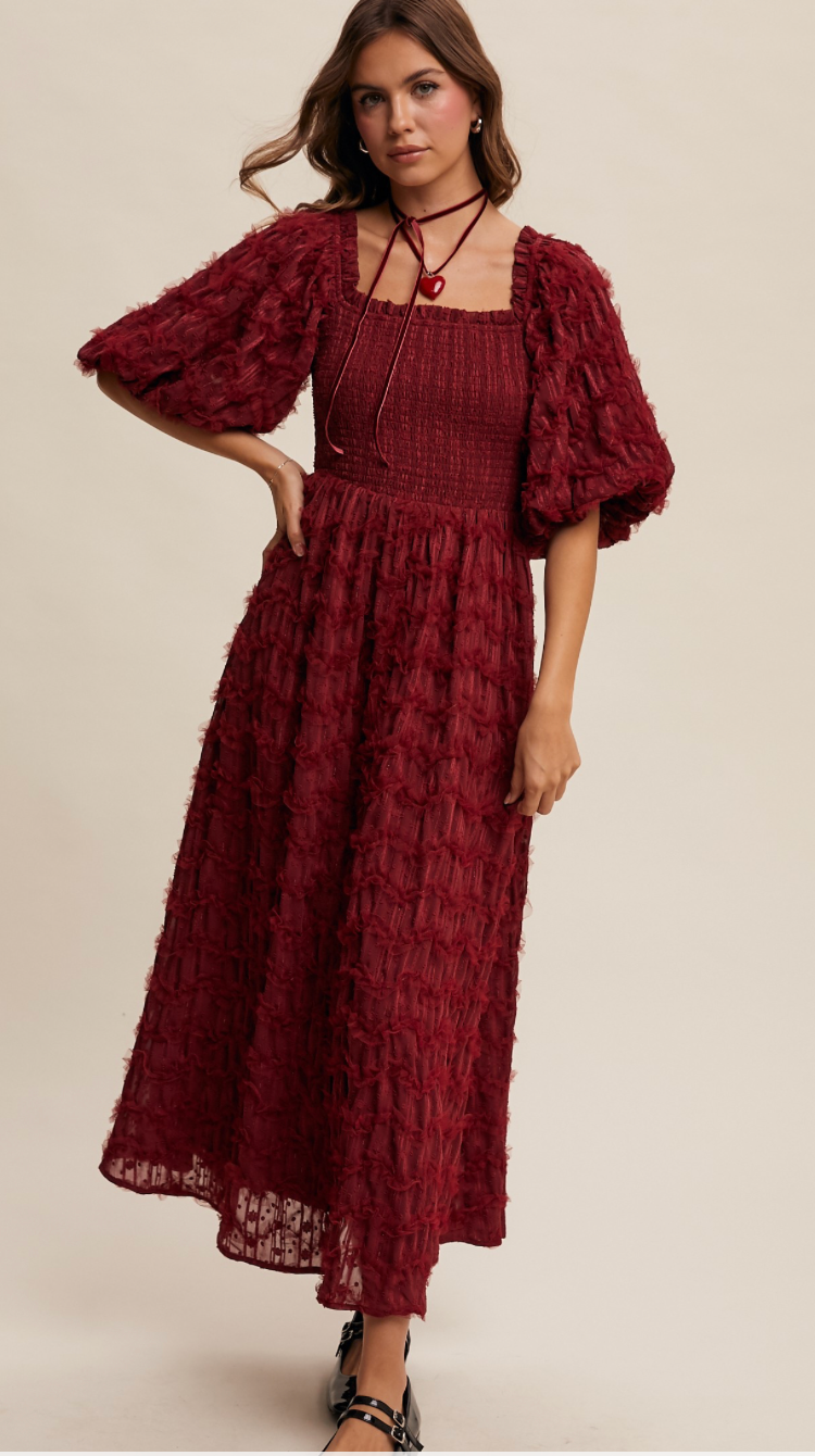 Puff Sleeve Maxi