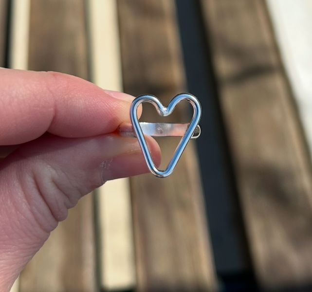 Heart Ring Sz 5