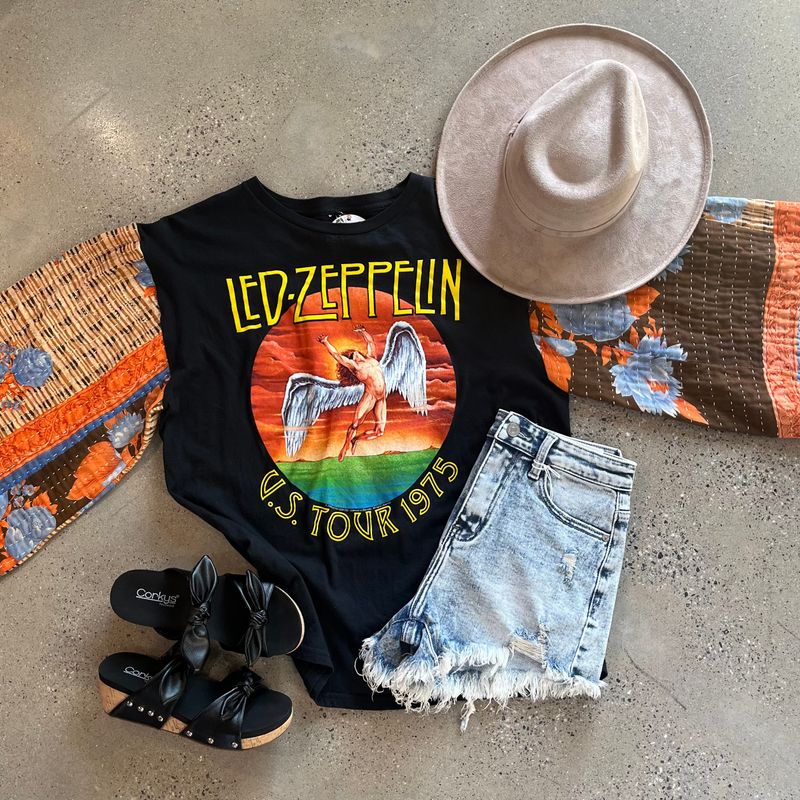 Led Zeppelin U.S. Tour 1975 Tee-Large