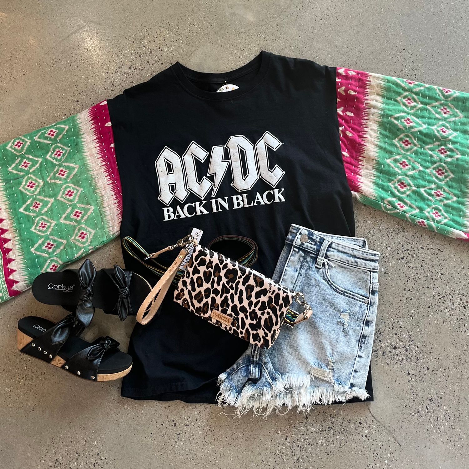 ACDC Back In Black Tee-Large