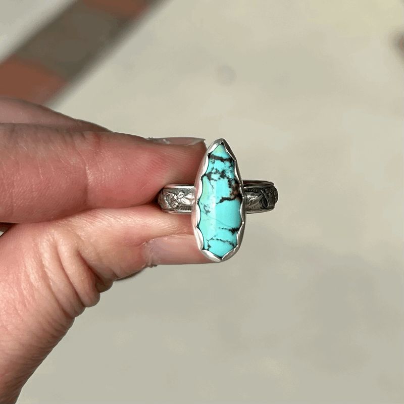 Turquoise Teardrop sz.7