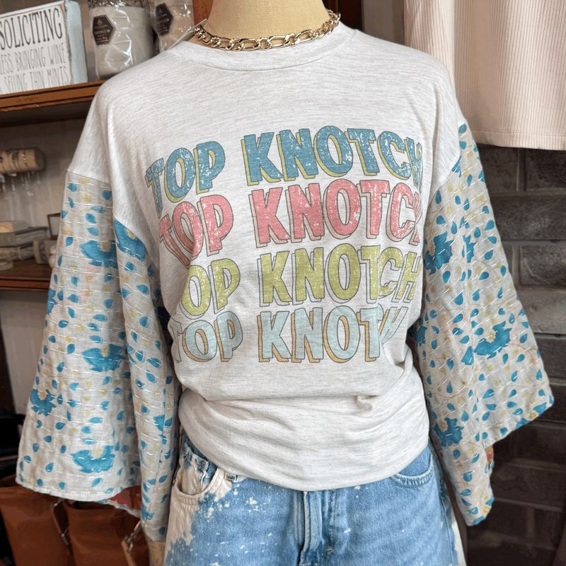 Top Knotch Tee Quilt Slv-Large