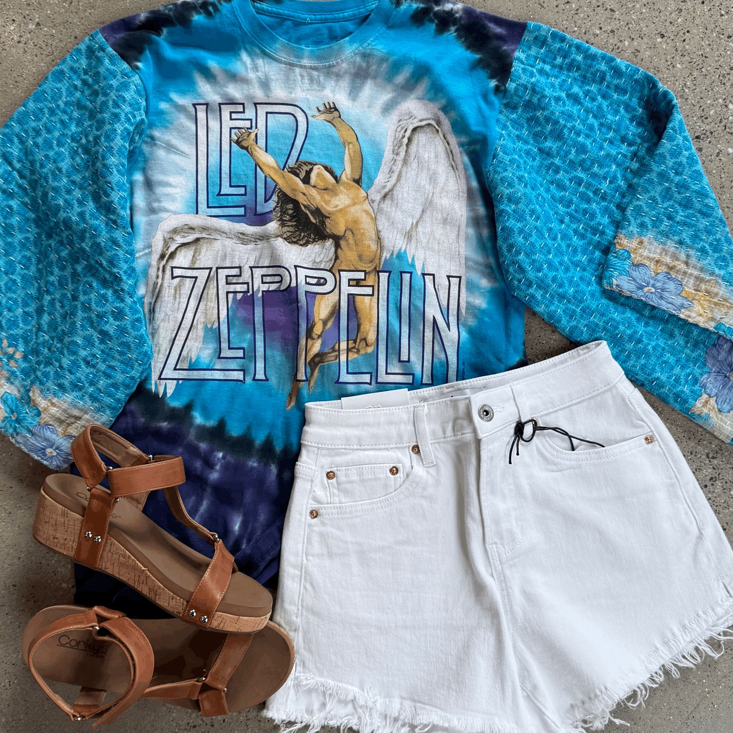 Led Zeppelin Tie Dye Tee - M