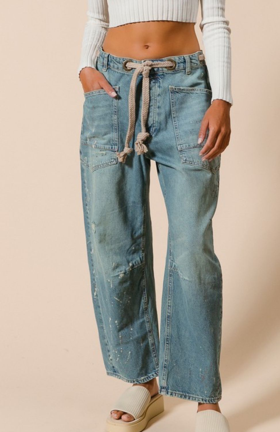 Braided Belt Jean