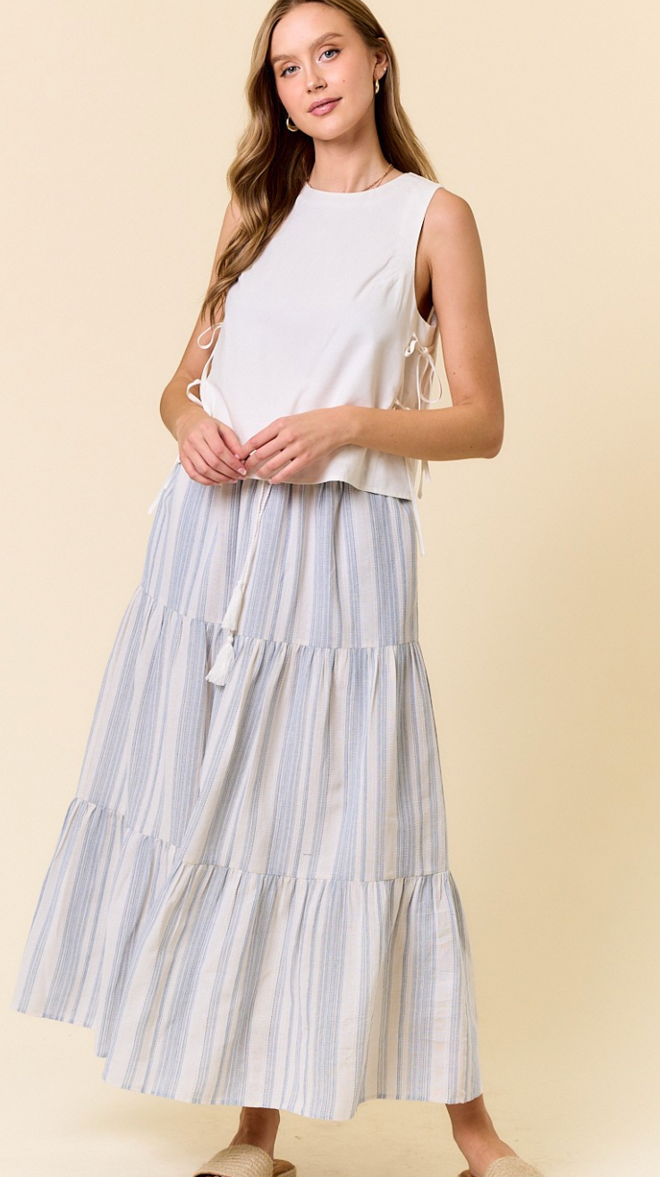 Striped Maxi Skirt