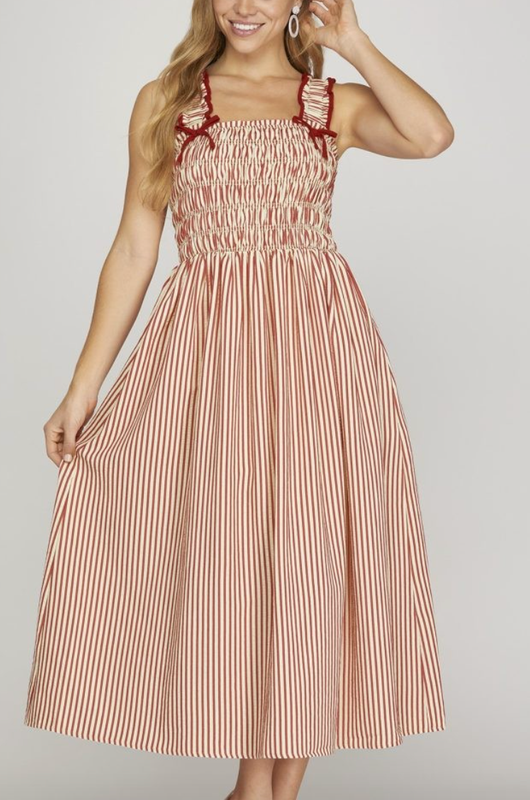 Red Stripe Dress