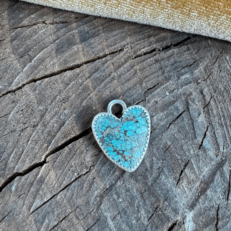 Turquoise Heart Charm