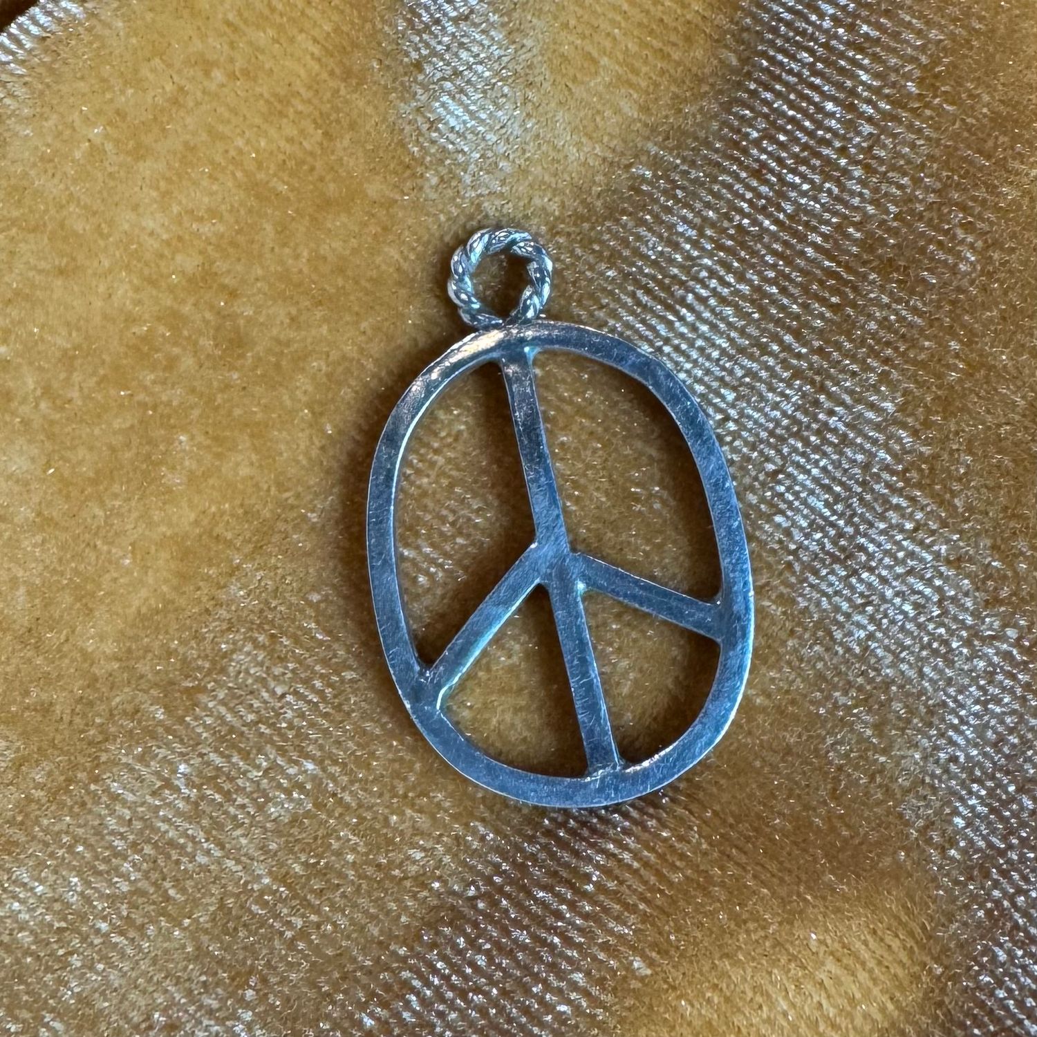 Large Peace Sign Charm
