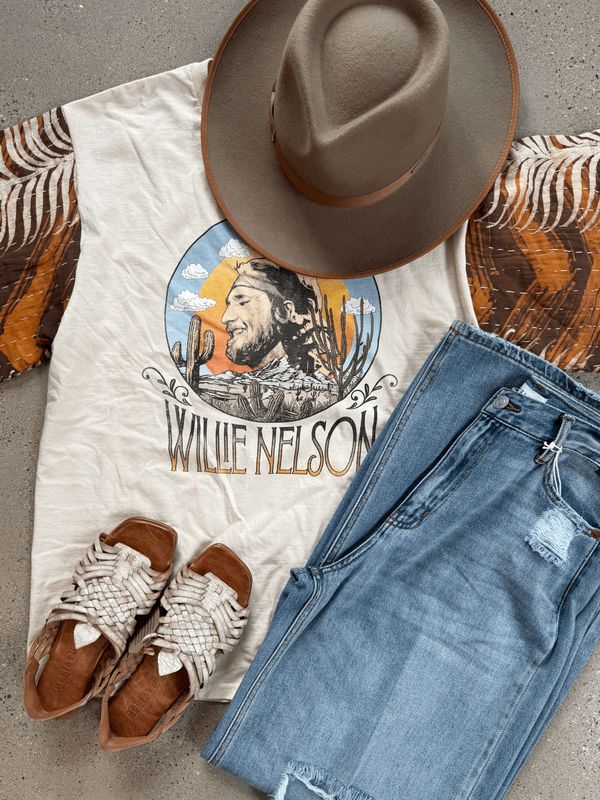 Willie Nelson Tee-Medium