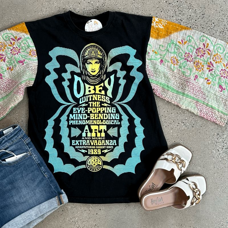 Obey Records Tee-Medium