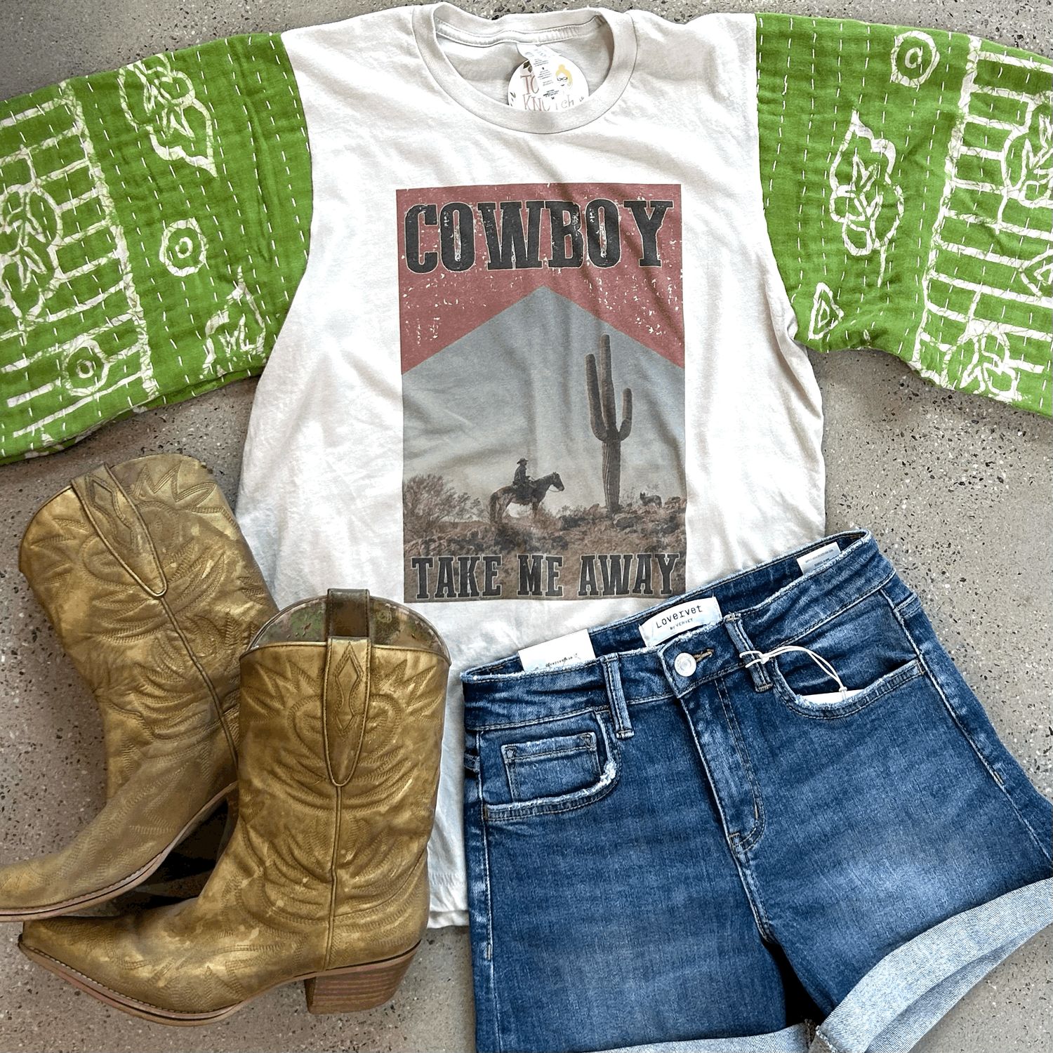 Cowboy Tee-Medium