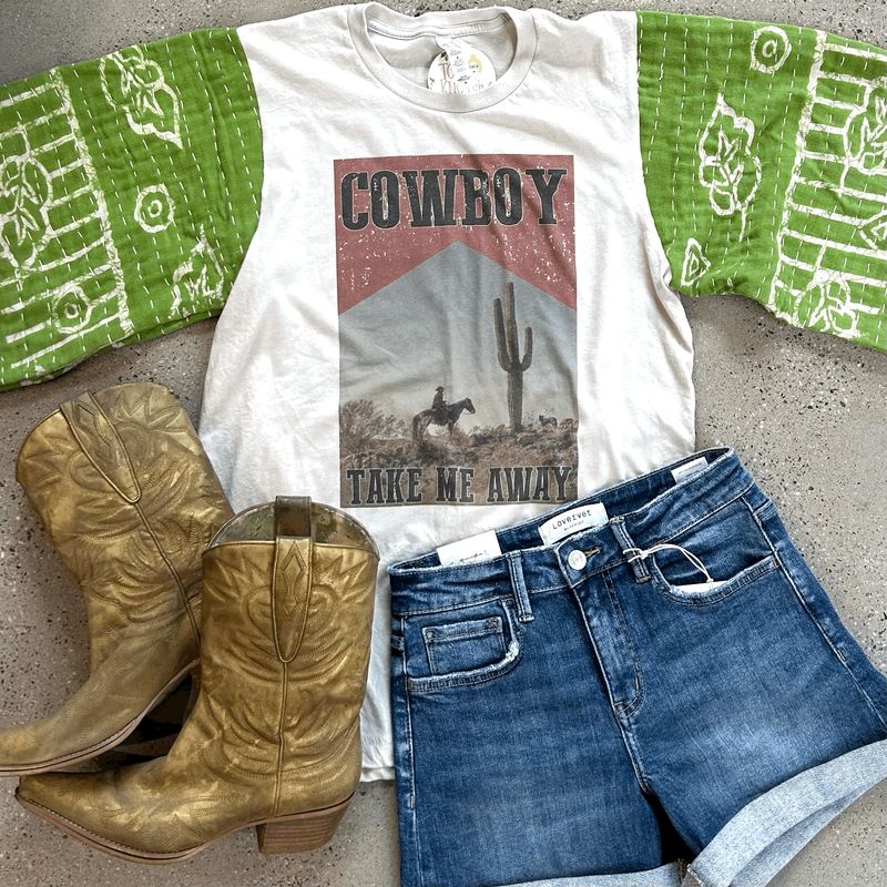 Cowboy Tee-Medium