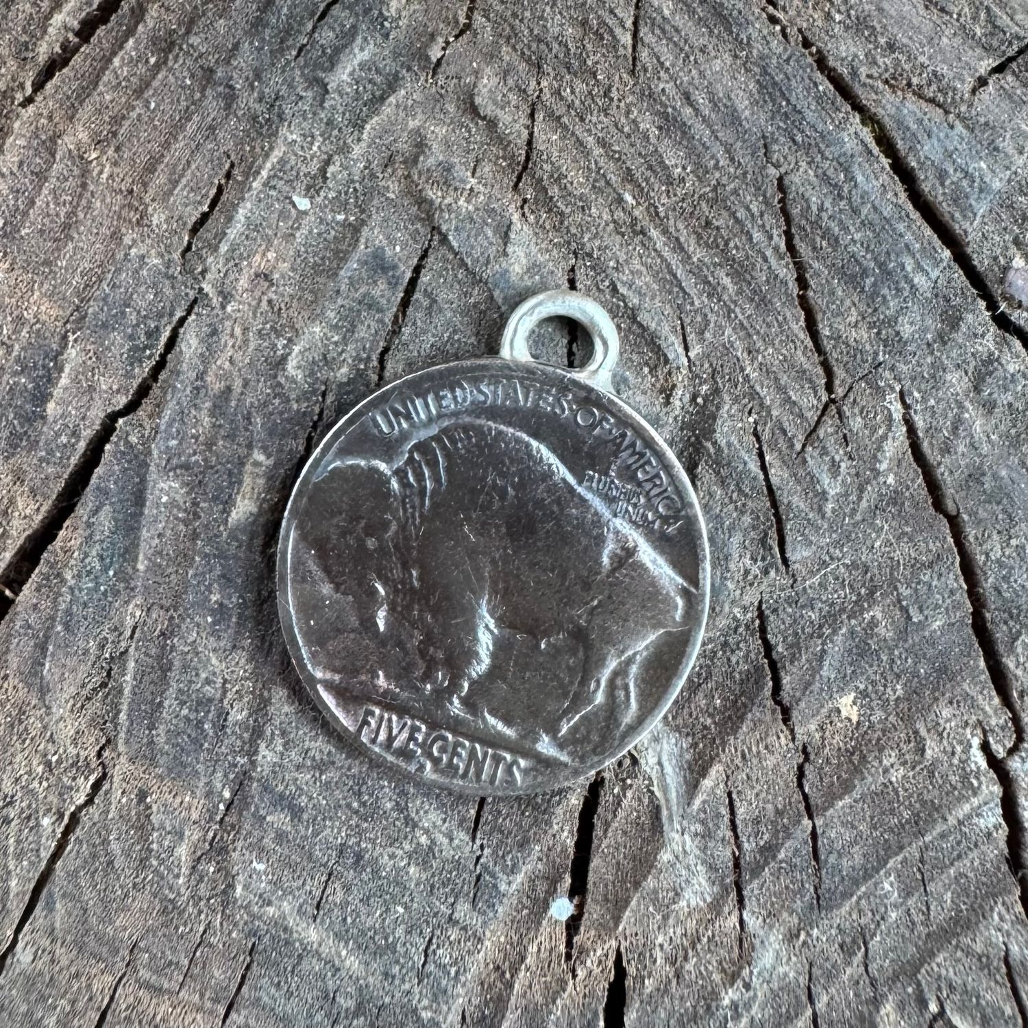 Buffalo Nickel Charm