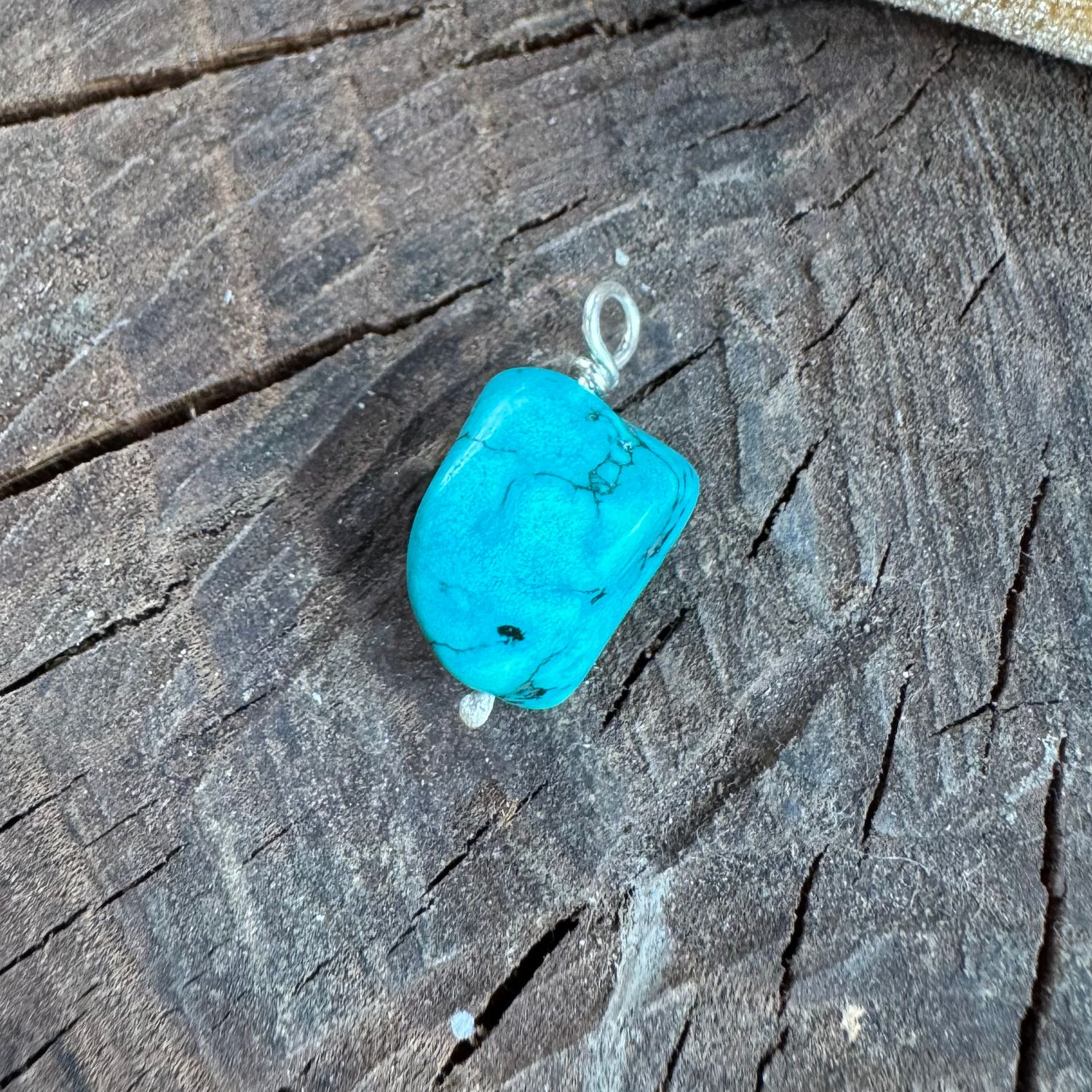Turquoise Chunk Charm