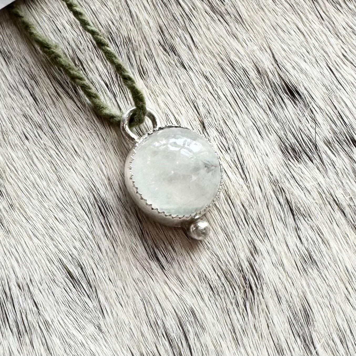 Moonstone Drop Charm