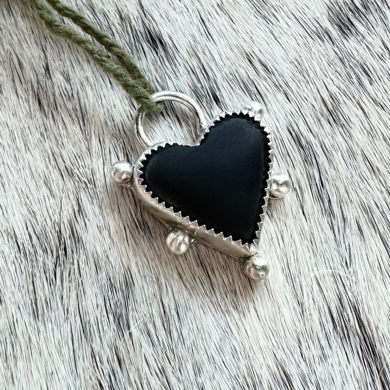 Black Heart Charm